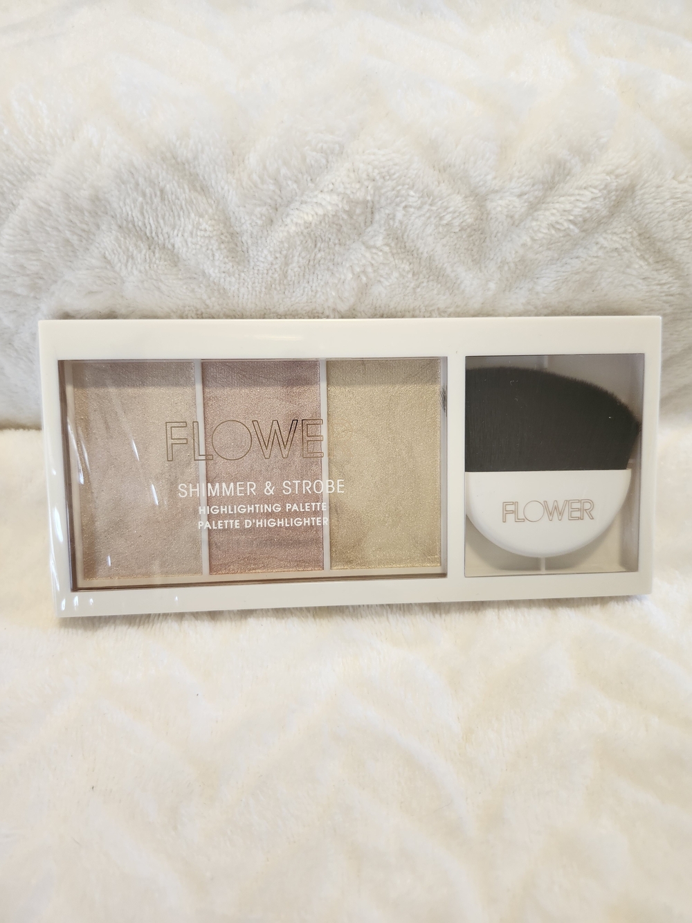 FLOWER Shimmer & Strobe Highlighting Palette - Rose, Champagne, Gold